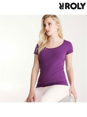 T-Shirt Manica Corta Donna Guadalupe 6647 100% Cotone Roly