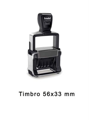 Trodat Datario 5460 Con Piastra 56X33 In Acciaio Inossidabil