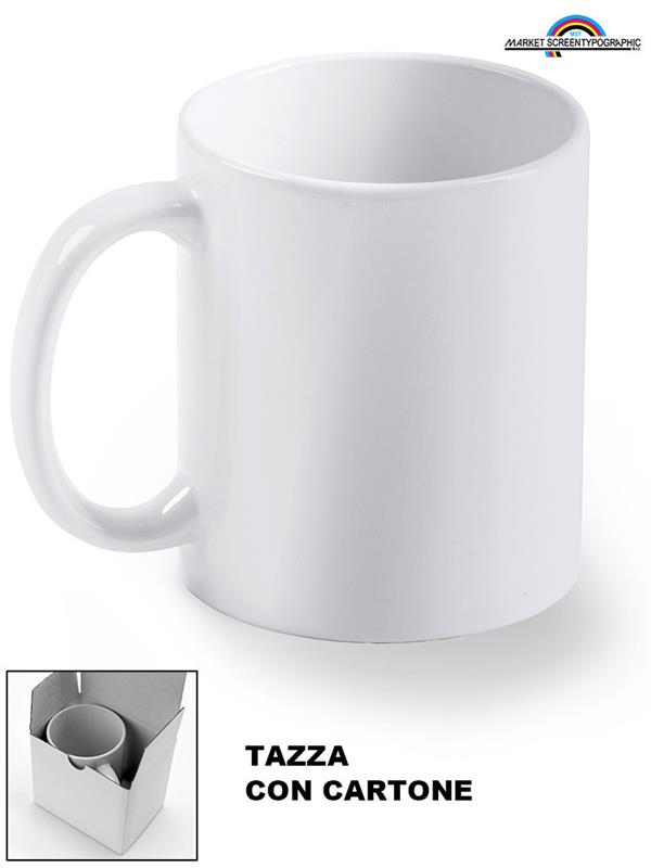 4000 Tazza Lima Con Cartone Bianco Lucida Per Sublim. 350Ml