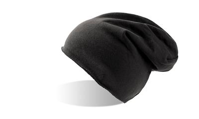 BROOKLIN NERO CUFFIA ESTIVA IN JERSEY