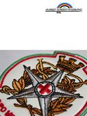 Patch Per Scudetti Da Ricamo Lucido In Poliestere H. 150