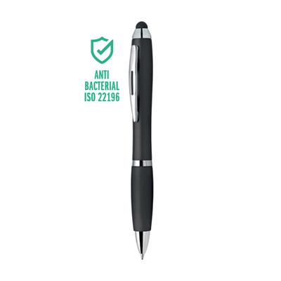 Pd091 Penna Sfera Nera Con Gommino Per Touch Screen