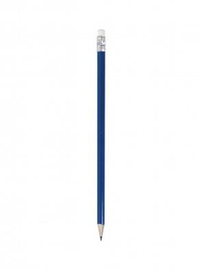 Pd570 Matita 8002 Laccata Blu Con Gomma Bianca