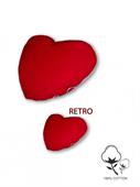 Cuscino Cuore In Cotone Rosso 40X40Cm
