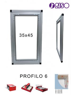 Telaio Alluminio 47X57Cm Esterne Profilo 6Cm Per Goccopro
