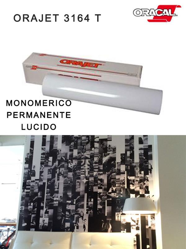 Orajet 3164T Trasparente Pvc Per Stampa Digitale 100My 50Mt