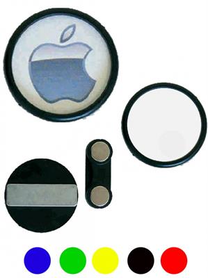 Pknm030-Bi Logo-Mag Bianco Diam. 30Mm 100Pz
