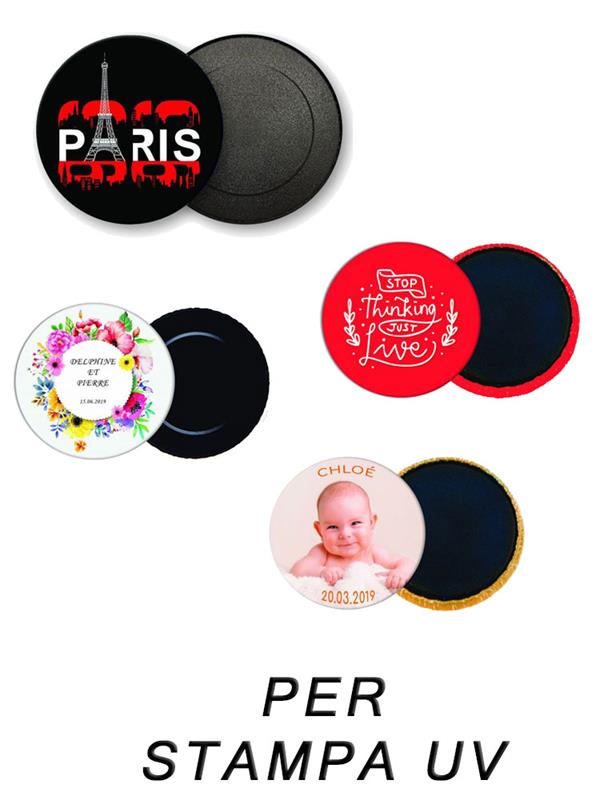 Magnete Con Supporto Bianco Per Stampa Uv confezione 100pz
