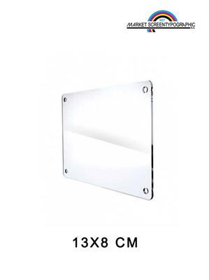Targa Plexiglass Trasparente 13X8 Foro 10Mm