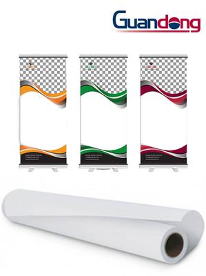 PVC POLYESTERE BIANCO OPACO PER ROLL UP