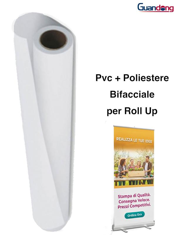 Pvc + Poliestere Bifacciale Per Roll Up Testurizzato My270