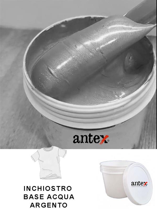 Antex Wb Inchiostro Base Acqua Metalico Argento A Caldo