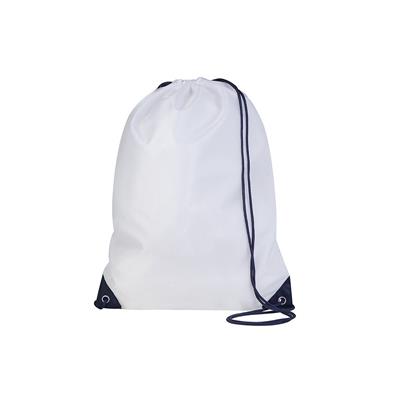 Pg280 Sacca Zaino Sublimatica Play Bianco Blu
