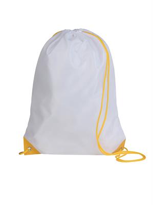 Pg280 Sacca Zaino Sublimatica Play Bianco Giallo