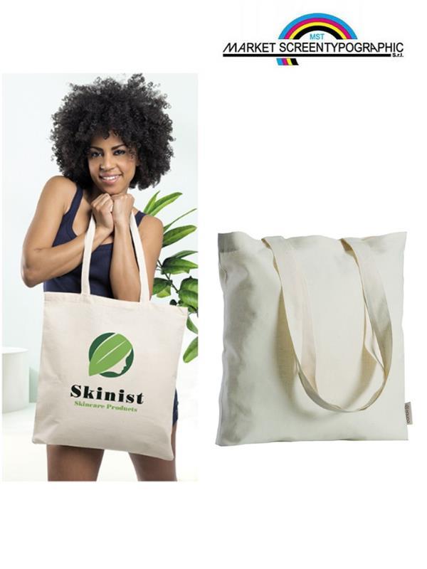 Pg199 Borsa Shopping Manici Lunghi Natural 38X42 109 Gsm/Mq