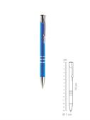 Pd011 Chrome Penna A Sfera Colorata Ø1 X H14 Cm Alluminio