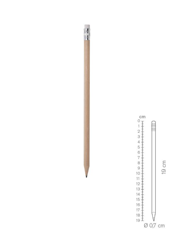 Pd575 Matita In Legno Gommino Colorato