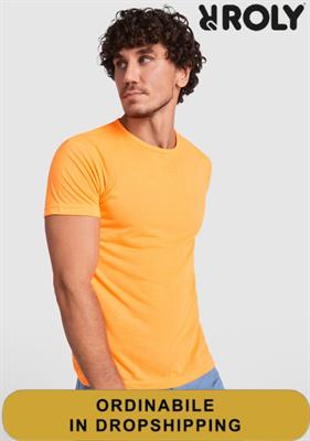 6534 Akita T-Shirt Uomo Manica Corta Polyestere Roly
