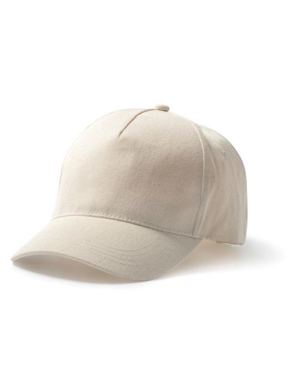 Cappellino 6024 Tarvos 100% Cotone 5 Pannelli Natural