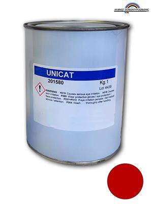 2015 Unicat Inchiostro Bicomponente Epossidico Rosso Kg. 1
