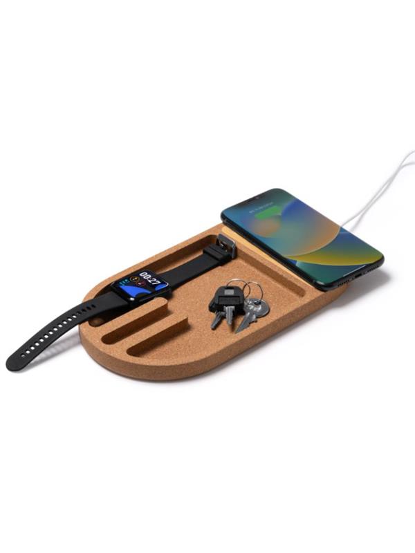 1210 Cosmic Portaoggetti Carica Batteria Gadget In Sughero