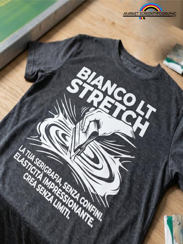 Inchiostro Stretch Bianco Lt Per Tessuti Elasticizzati