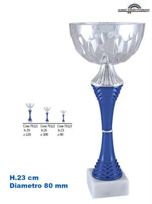Coppa Premiazioni Cme761 Con Base Marmorea H.23Cm Ø 80Mm
