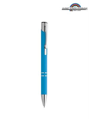 Pd083 Monarch Penna A Sfera In Metallo Azzurro Refill Nero