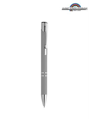 Pd083 Monarch Penna A Sfera In Metallo Grigio