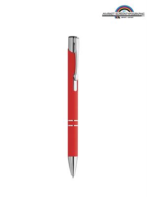 Pd083 Monarch Penna A Sfera In Metallo Rosso