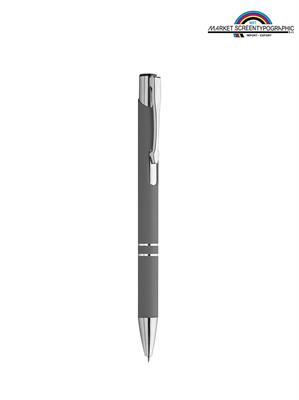 Pd083 Monarch Penna A Sfera In Metallo Silver