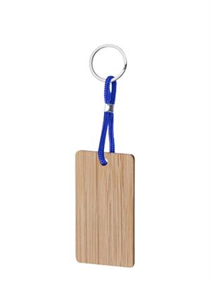 Pe069 Rec Portachiave Blu In Legno