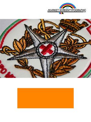 Tessuto Nylon Lucido H 150 Arancio Fluo Per Scudetti