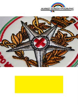 Tessuto Nylon Lucido H 150 Giallo Fluo Per Scudetti