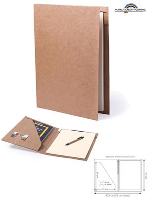 Ph636 Notes + Penna In Cartore Riciclato Con Blocco 20 Fogli