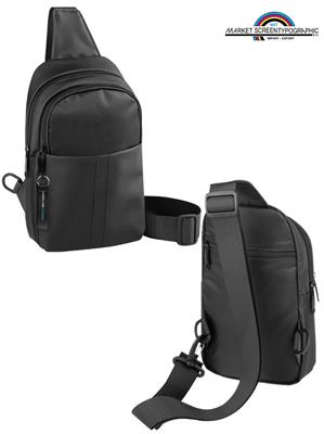 Borsa Monospalla Resistente All'Acqua Nero