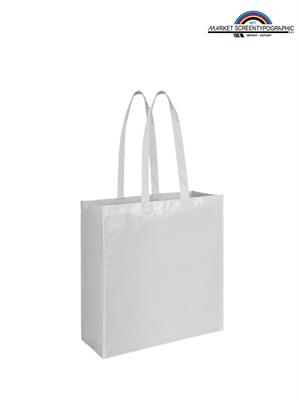 Pg136 Monique Borsa Tnt Shopping Con Soffietto Bianco
