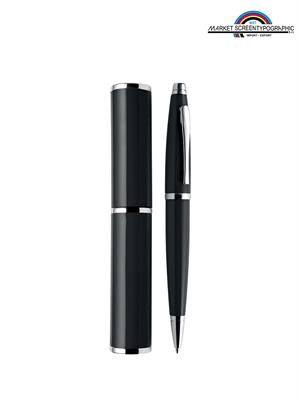 Pd026 Alexia Shock Penna Nero In Alluminio Con Astuccio