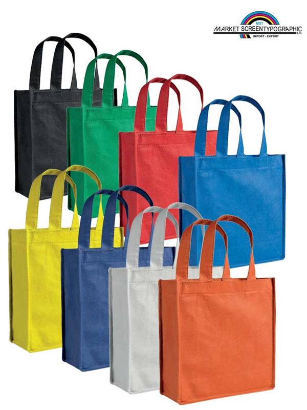 Pg168 Stellina Borsa Shopping Manici Lunghi Tnt 22,5X25X10