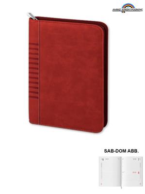 Pb025 Agenda Borsello Sda 15X21 Rosso Sab/Domenica Abbinati