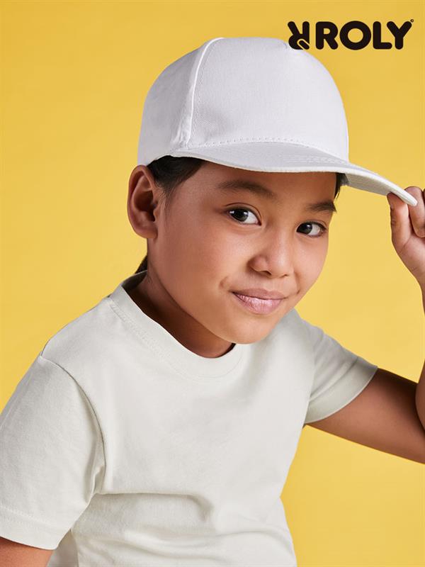 Cappellino 5 Pannelli Bambino Uranus 7041 100% Cotone Roly