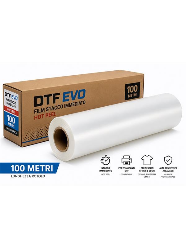 Film Dtf EVO Stacco Immediato Finitura Opaca Rt. 1 100mt