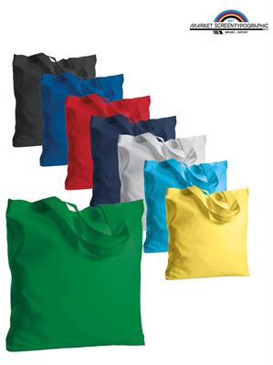 Pg406 Grace Borsa Shopping In Cotone Colorato Manici Corti