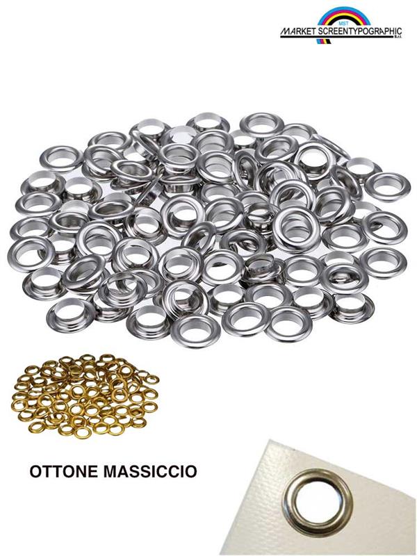 Occhielli per Banner In OTTONE Solid Brass SH Per Striscioni