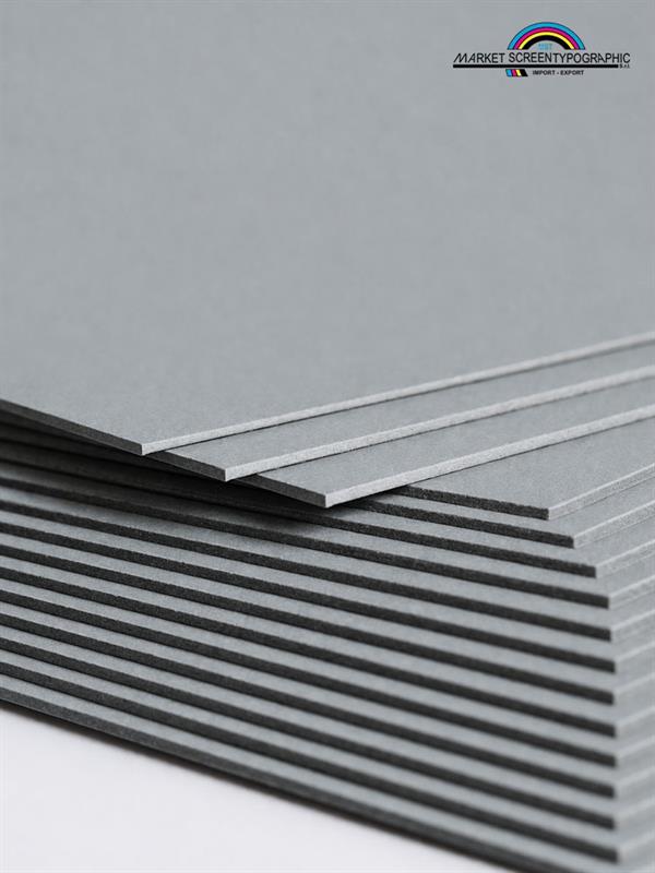 Cartoncino Riciclato UD Grigio/Grigio Cm.72x102