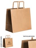 7122 Olmo Shopper In Carta Manici Corti Piatti Rinforzati