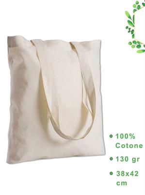 PG210 GIZA BORSA SHOPPING 38X42 ECRU CON MANICI LUNGHI