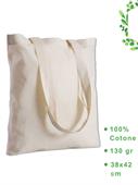 PG210 GIZA BORSA SHOPPING 38X42 ECRU CON MANICI LUNGHI