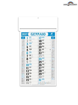 Pa550 Calendario Olandese Passafoglio Cm 34X53,5 Blu