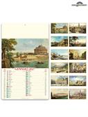 Pa014 Calendario Illustrato Italia Antica 31X52,5 Cm